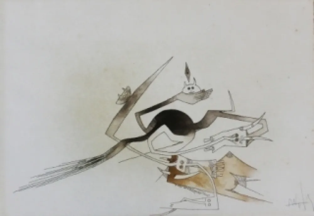 Офорт И Аквитанта Lam - Contre une maison sèche