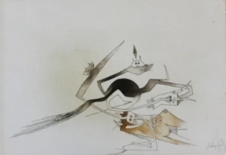 Офорт И Аквитанта Lam - Contre une maison sèche