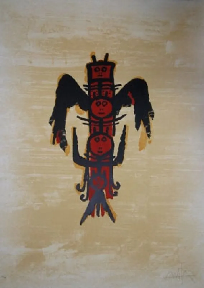 Литография Lam - EL ÚLTIMO VIAJE DEL BUQUE FANTASMA