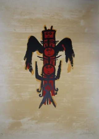 Литография Lam - EL ÚLTIMO VIAJE DEL BUQUE FANTASMA