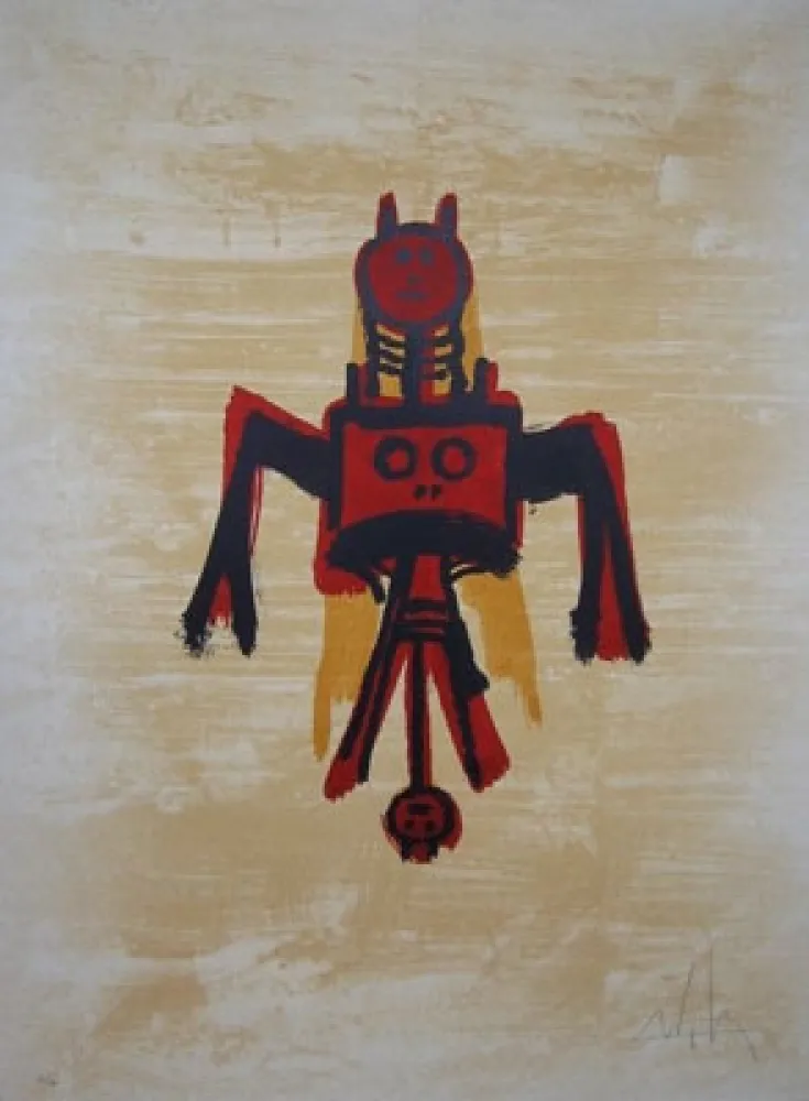 Литография Lam - EL ÚLTIMO VIAJE DEL BUQUE FANTASMA