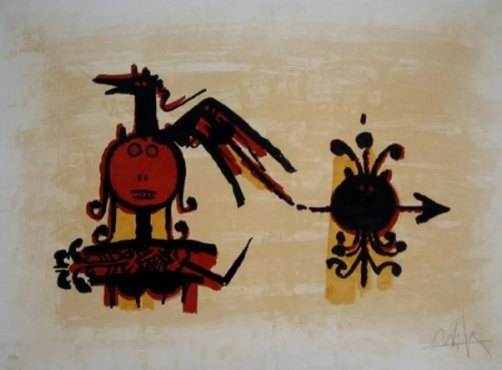 Литография Lam - EL ÚLTIMO VIAJE DEL BUQUE FANTASMA