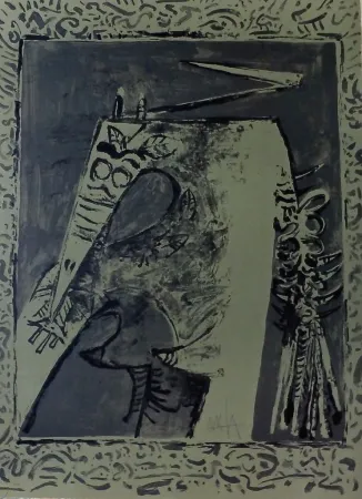 Литография Lam - Figura verde