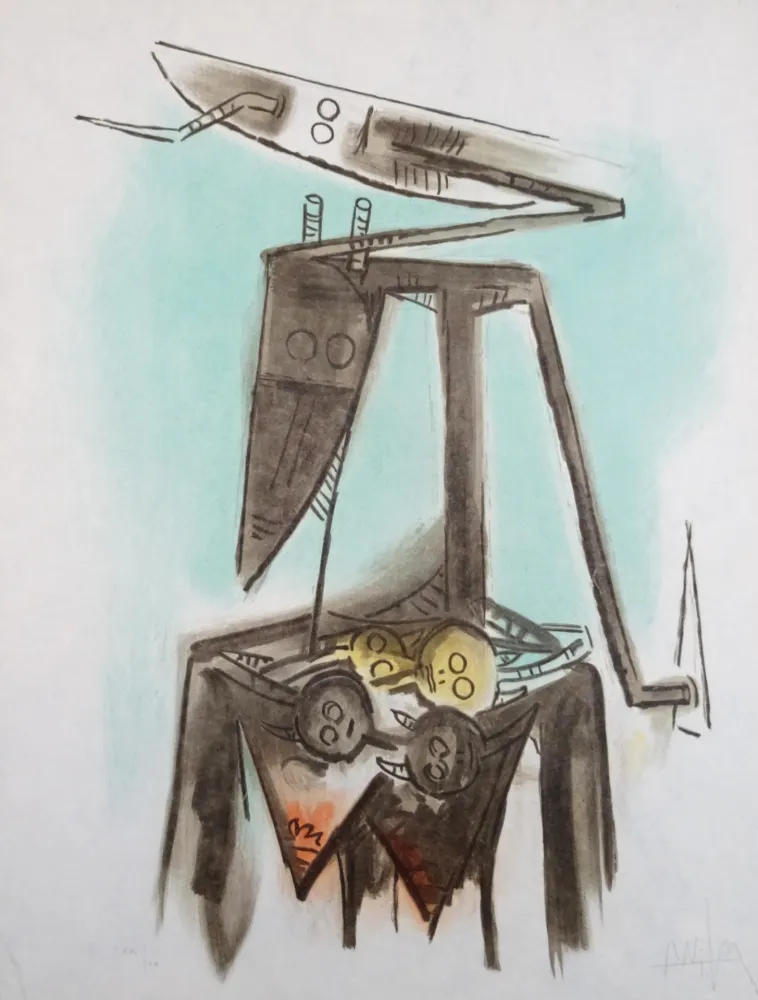 Литография Lam - Le regard vertical 2