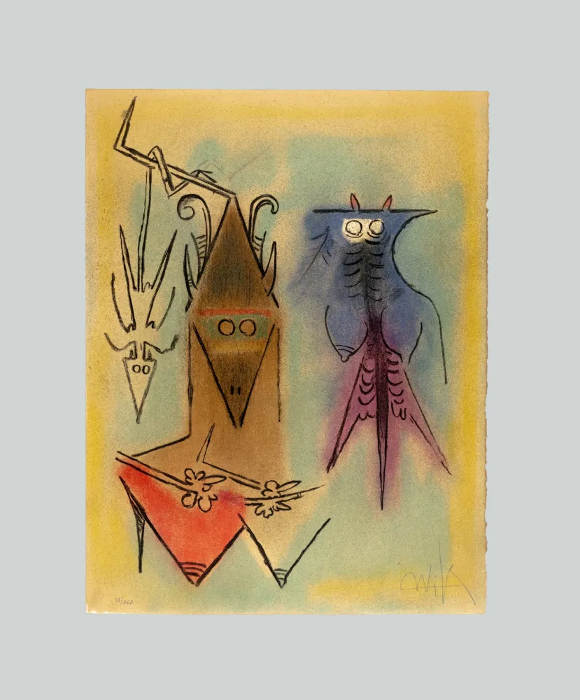 Литография Lam - Pleni Luna - Démons familiers