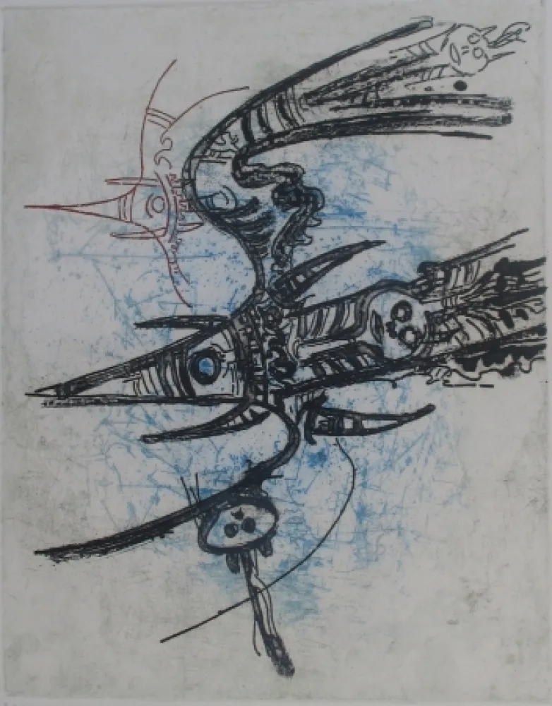 Акватинта Lam - Sans titre