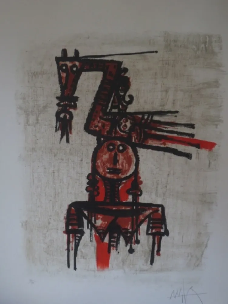 Литография Lam - Sans titre