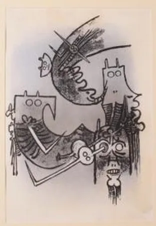 Литография Lam - SENZA TITOLO