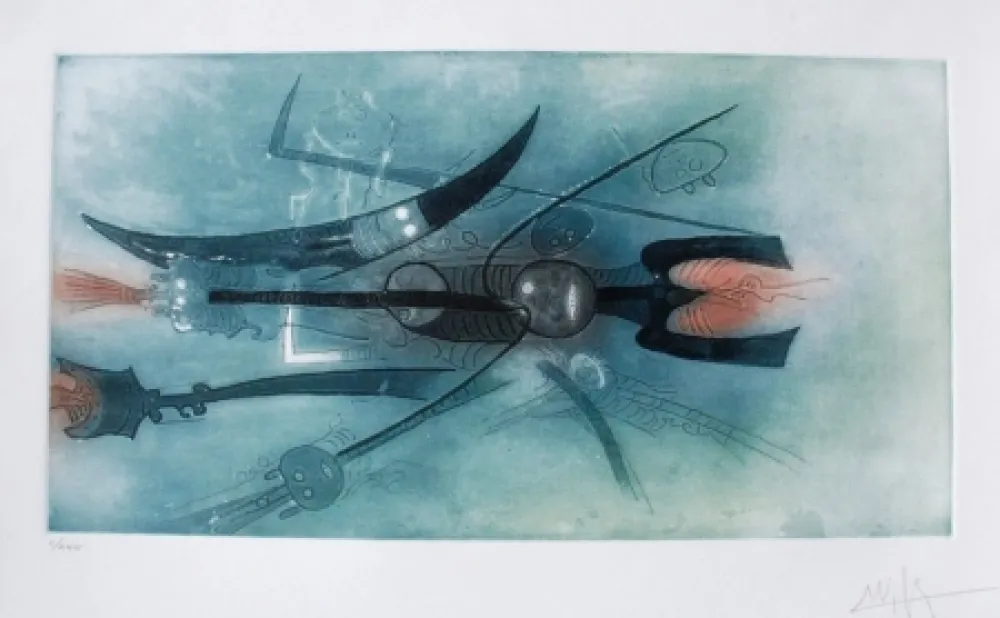 Офорт И Аквитанта Lam - Senza titolo