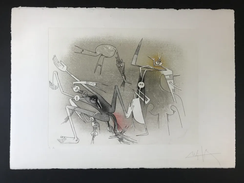 Офорт И Аквитанта Lam - Untitled from ''Visible invisible folder''