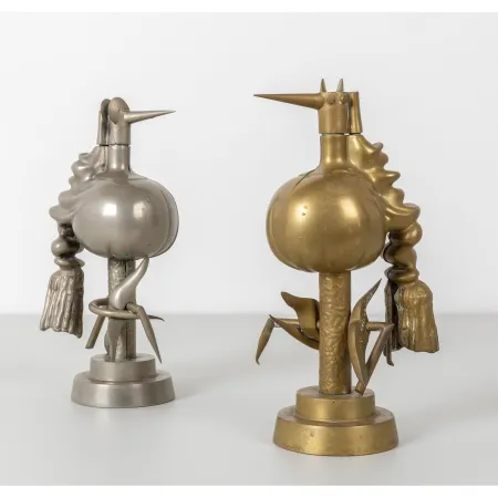 Нет Никаких Технических Lam - Wifredo Lam (1902–1982) - L’Oiseau de fer and L’Oiseau de feu - Brass and chrome