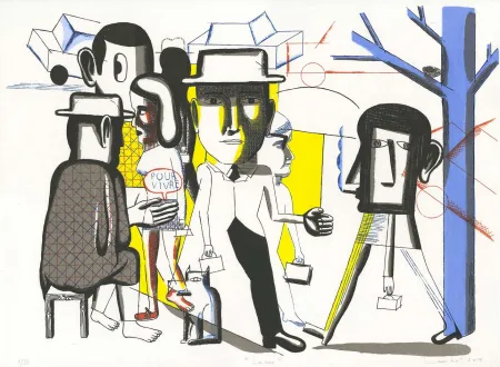 Литография Lambé - La Rue