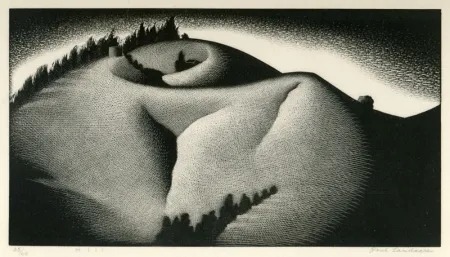 Гравюра На Дереве Landacre - Hill