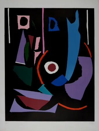 Литография Lanskoy - Abstract Composition, c. 1970 - Hand-signed
