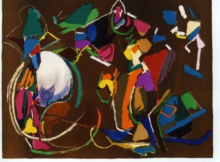 Литография Lanskoy - Composition brune 6