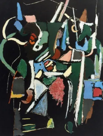 Литография Lanskoy - Composition noir 1