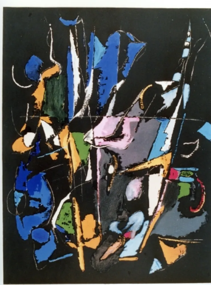 Литография Lanskoy - Composition noir  2