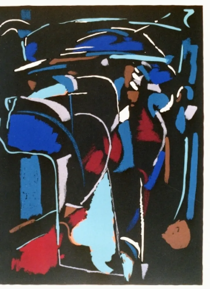 Литография Lanskoy - Composition noir 3