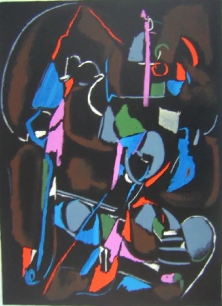 Литография Lanskoy - Composition noir 4