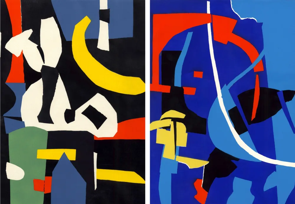 Трафарет Lanskoy - CORTÈGE. Pochoirs originaux n° 1 et n° 2 (1959)