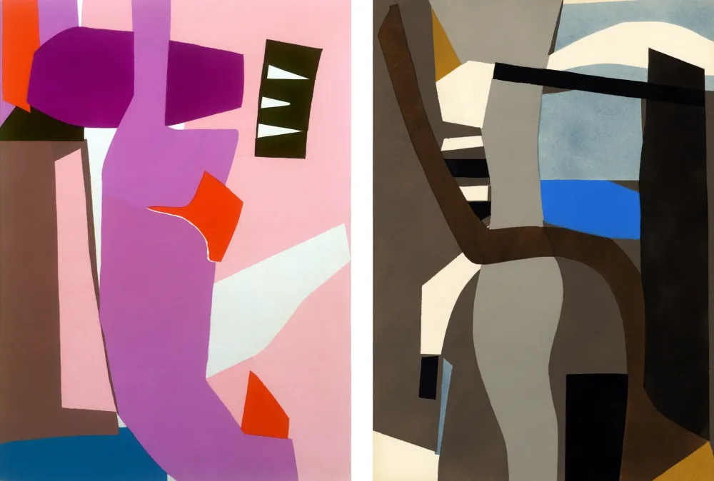 Трафарет Lanskoy - CORTÈGE. Pochoirs originaux n° 16 et 17 (1959)