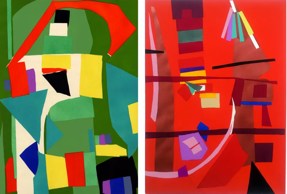 Трафарет Lanskoy - CORTÈGE. Pochoirs originaux n° 18 et 19 (1959)