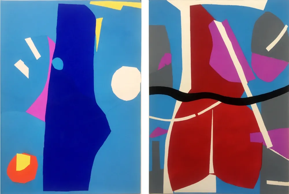 Трафарет Lanskoy - CORTÈGE. Pochoirs originaux n° 20 et 21 (1959)