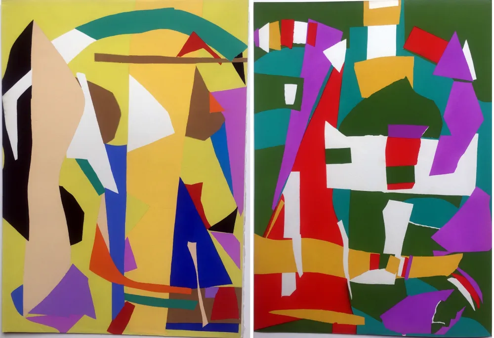 Трафарет Lanskoy - CORTÈGE. Pochoirs originaux n° 7 et n° 8 (1959)