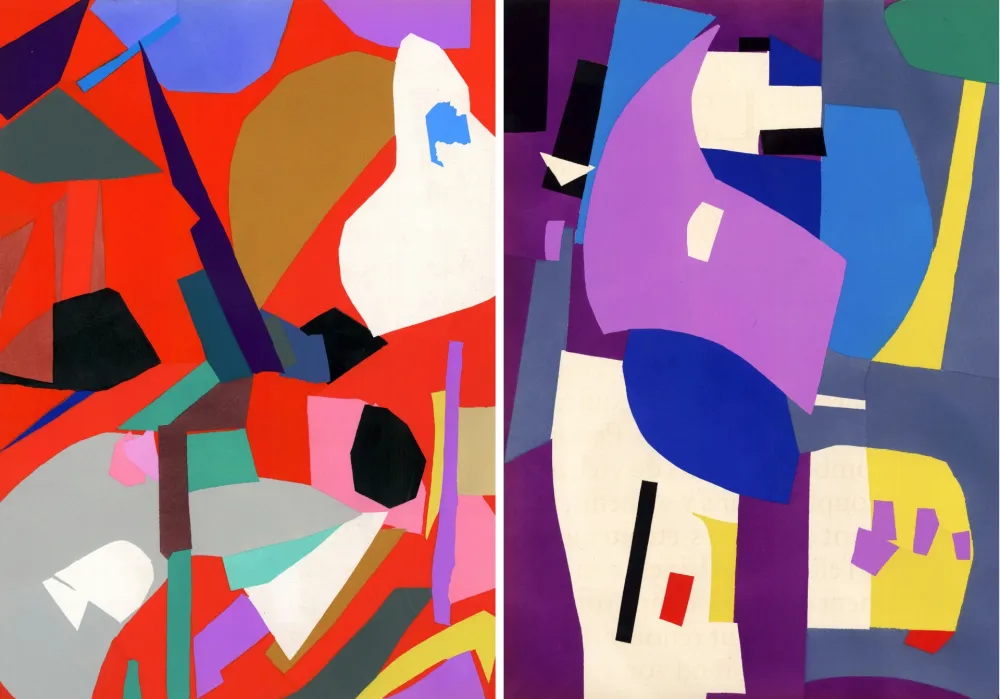 Трафарет Lanskoy - CORTÈGE. Pochoirs originaux n° 9 et n° 10 (1959)