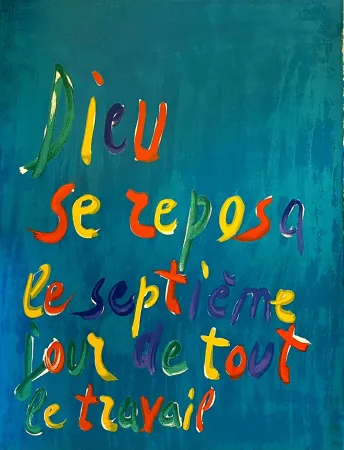 Литография Lanskoy - Dieu se reposa le septième jour