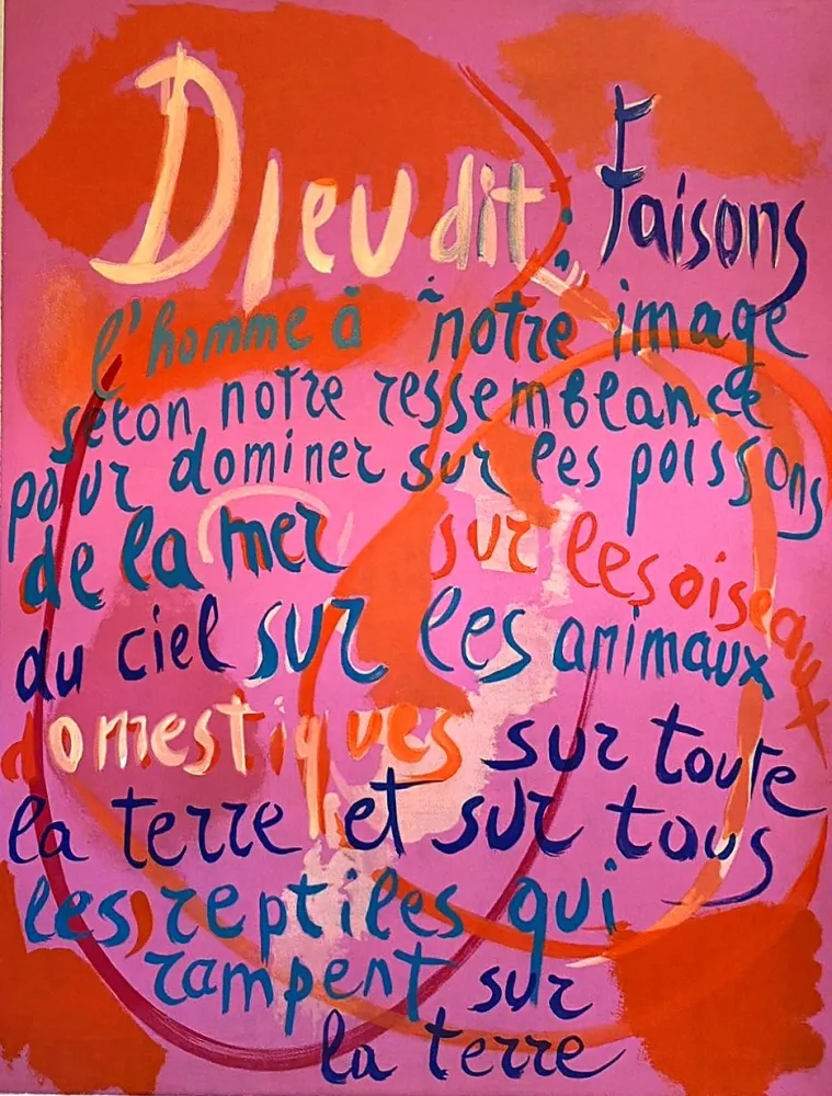 Литография Lanskoy - Faisons l'homme à notre image