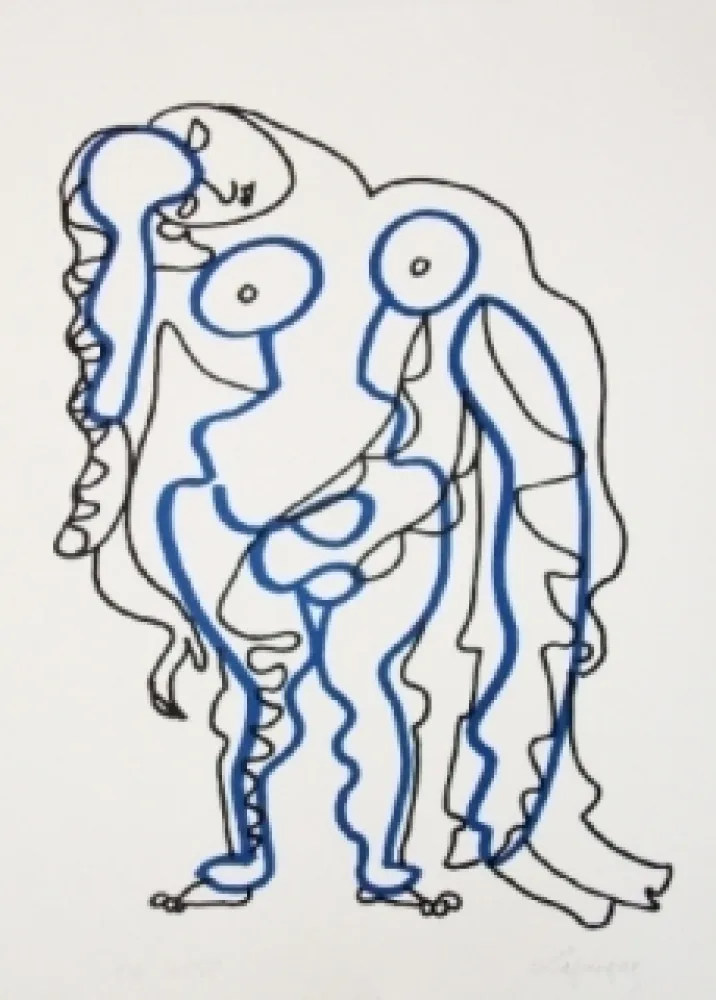 Линогравюра Lapicque - La chaire est triste