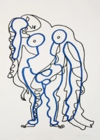 Линогравюра Lapicque - La chaire est triste