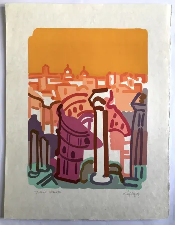 Литография Lapicque - Le Colisée