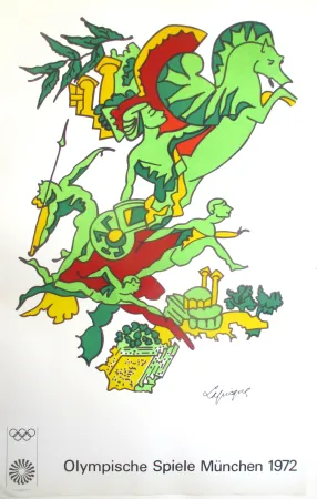 Литография Lapicque - Olympic Games 1972, original lithograph