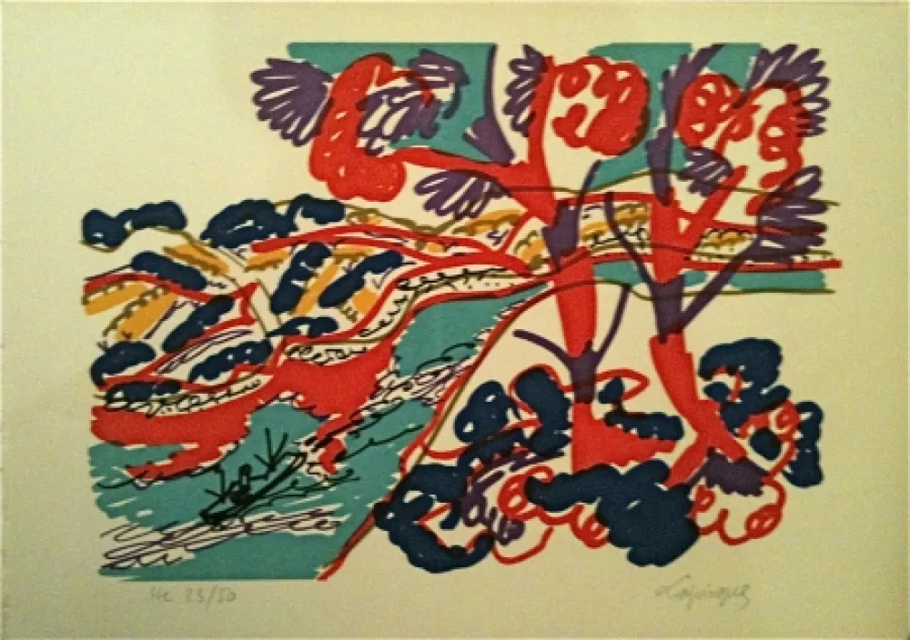 Литография Lapicque - Sans titre