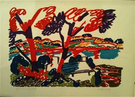 Литография Lapicque - Sans titre