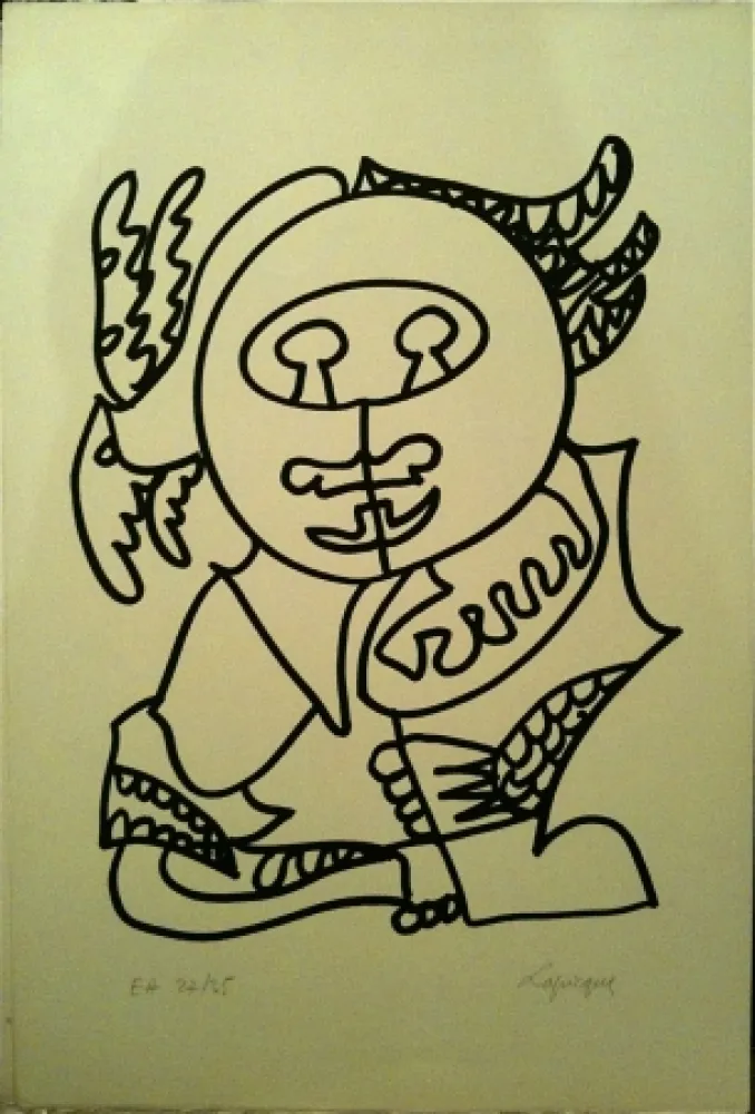 Литография Lapicque - Sans titre