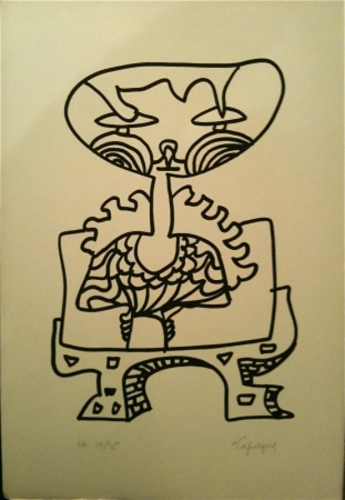 Литография Lapicque - Sans titre