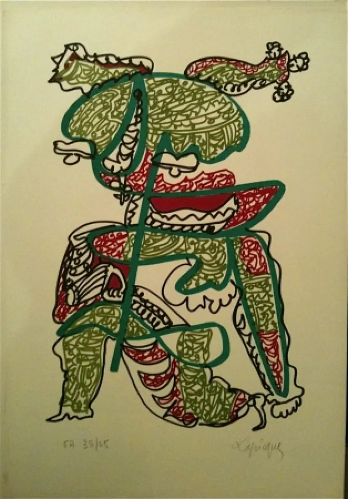 Литография Lapicque - Sans titre