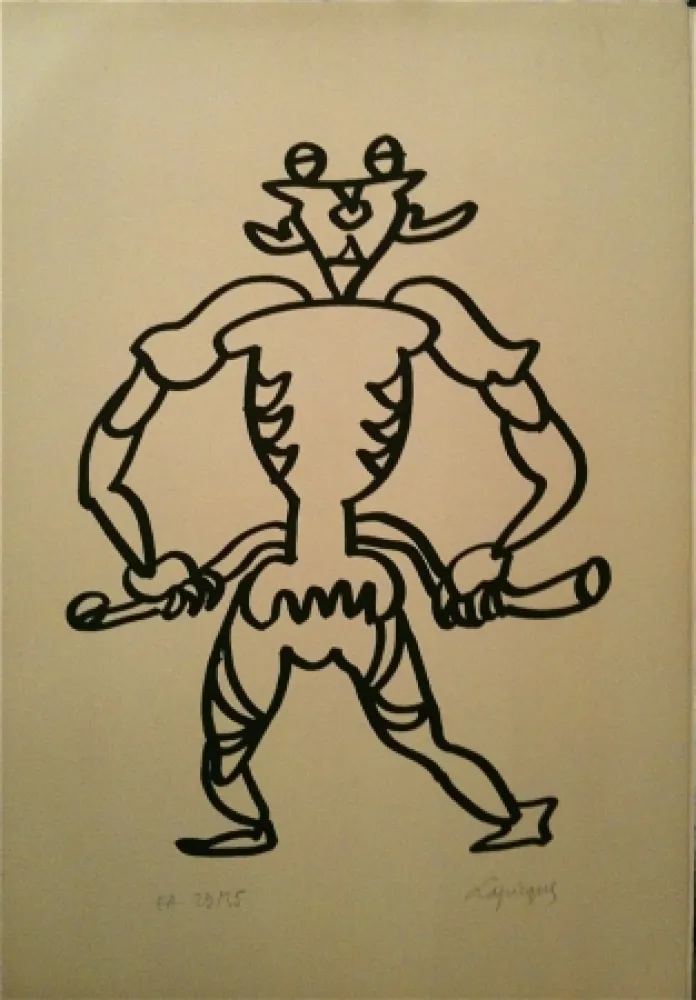 Литография Lapicque - Sans titre