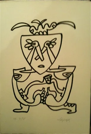 Литография Lapicque - Sans titre