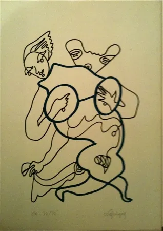 Литография Lapicque - Sans titre