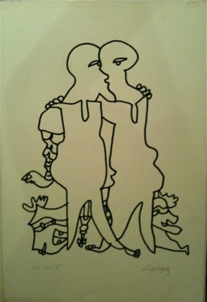 Литография Lapicque - Sans titre