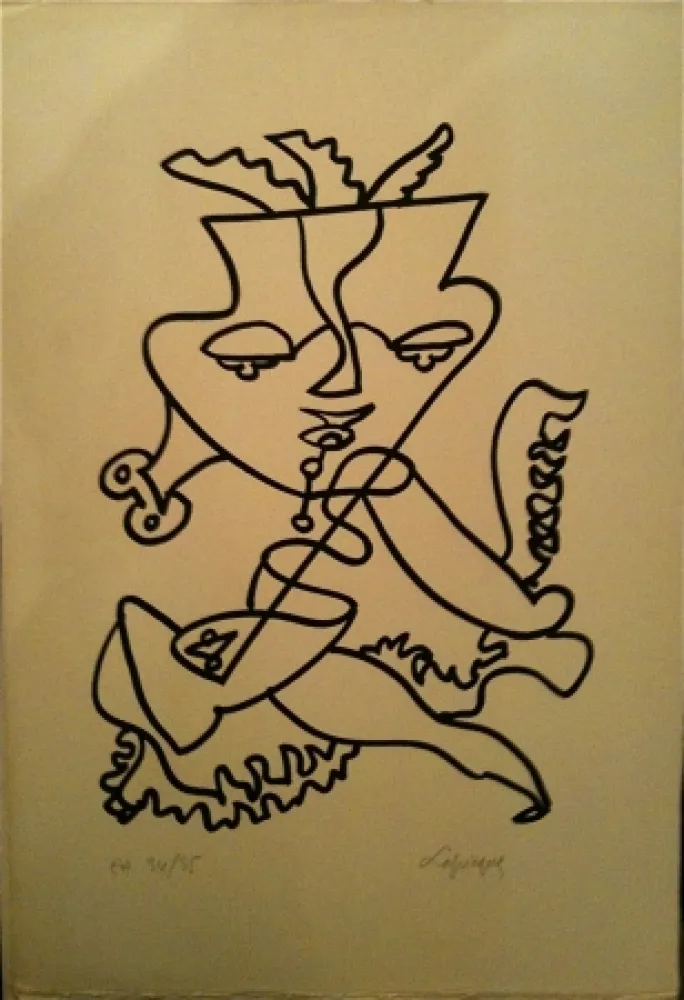 Литография Lapicque - Sans titre