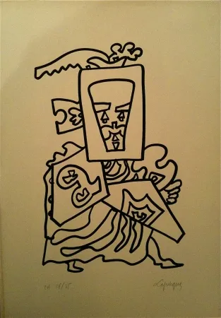 Литография Lapicque - Sans titre