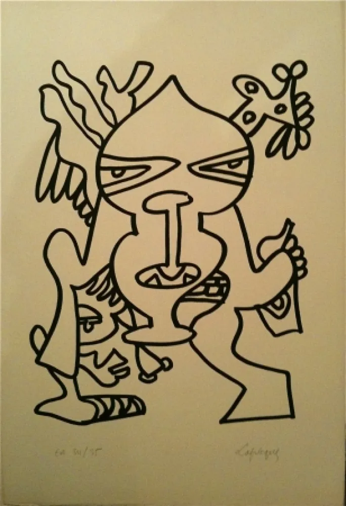 Литография Lapicque - Sans titre
