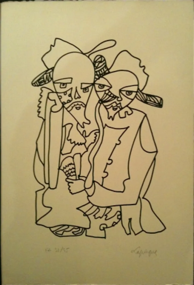 Литография Lapicque - Sans titre