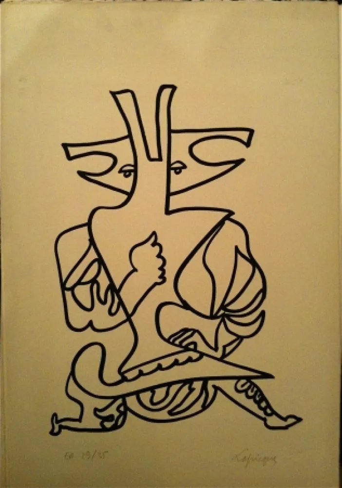 Литография Lapicque - Sans titre