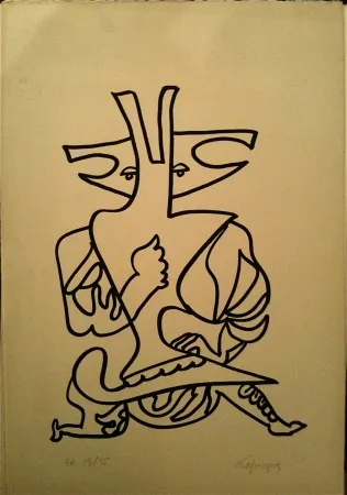 Литография Lapicque - Sans titre